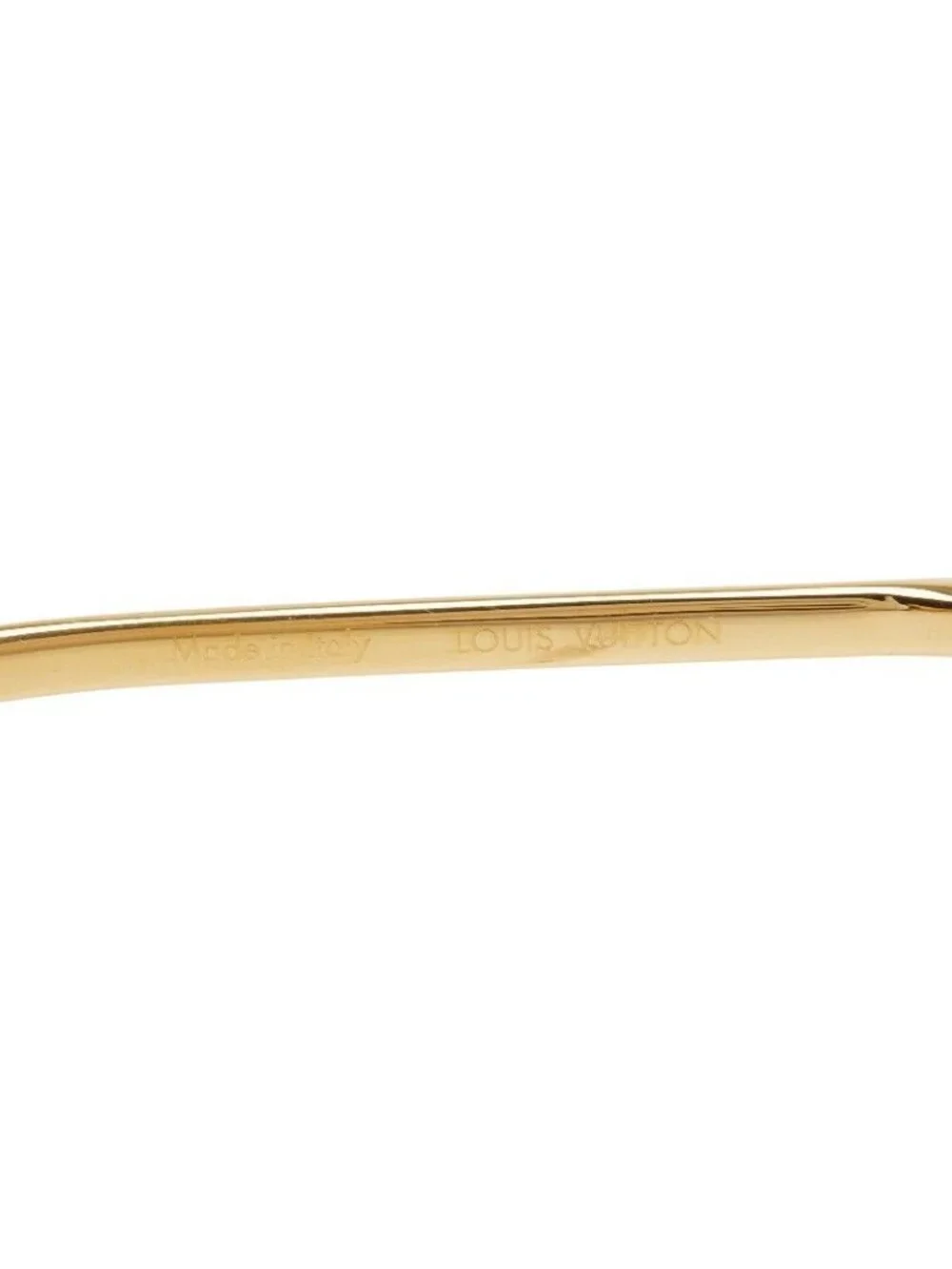 Louis Vuitton Attitude Sunglasses Brown Gold Plated Eyewear